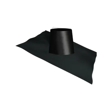 Komín Komíny CZ Střešní průchodka 35-50° Pb okraj 150/30 mm Povrch: Černý R9005