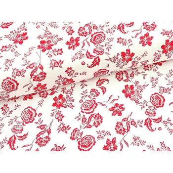 Mirtex Plátno HANA 120/213012-1-3 Růže červená Chlupkal šíře 141cm Ceník: METRÁŽ: od 1 metrů