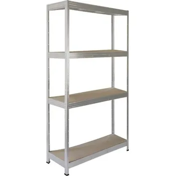 regál meets-ecommerce UG Kovový dílenský regál 230x110x60, 4-7 polic barva: šedá, počet polic: 4 police