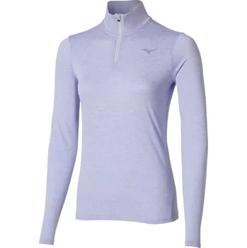 Dámské tričko Dámské sportovní tričko Mizuno Core Impulse HZ LS Tee(W) / Icelandic Blue Velikost: XS