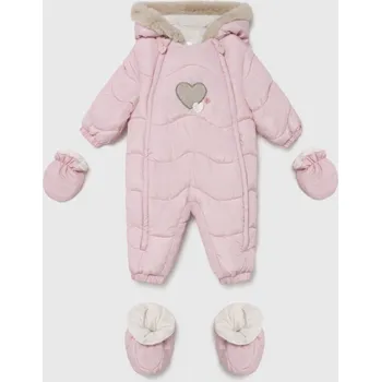Kombinéza kojenecký overal zimní Mayoral 2677 růžová Rozměr: 0 - 1 měsíc