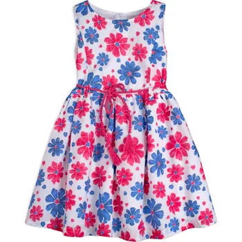 Dívčí šaty Dívčí šaty KNOT SO BAD KYTIČKY růžové Velikost: 92