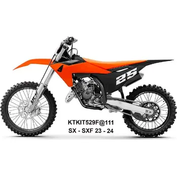 UFO 2025/11 kompletní sada plastů (FULL KIT) s kryty tlumičů KTM SX 125 / 250 / 300 TBI 23-24, SX-F 250 / 350 / 450 23-24 barva oranžová / černá / bílá (UFO 2025/11 kompletní sada plastů (FULL KIT) s kryty tlumičů KTM SX 125 / 250 / 300 TBI 23-24, SX-F 25