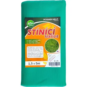 Pletivo Stínící tkanina 1,5x5 m / síť na lešení, JASNĚ ZELENÁ, zastínění 45% (Kromě zastínění také omezují prašnost, slouží jako ochrana před sluncem a poryvy větru.)