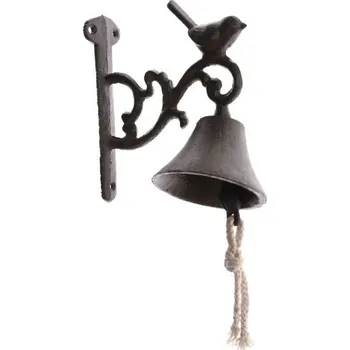Domovní zvonek Litinový zvonek s ptáčkem Barva: Tm. hnědá