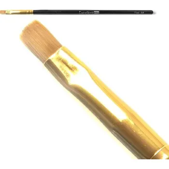 Kosmetický štětec Štětec na UV gel plochý č.4 , černý