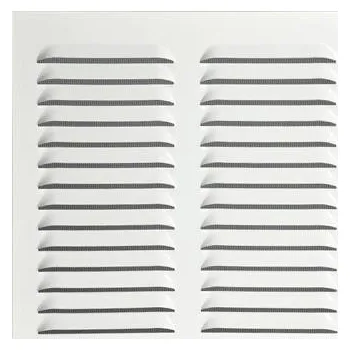 UPMANN ochranná mřížka hranatá s montážním rámem/upínací pružinou 320x320mm bílá