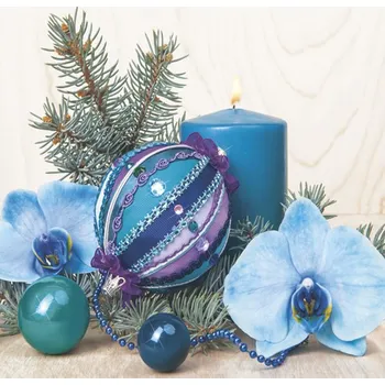 Papírový kapesník Pol-Mak Ubrousky DAISY L (20ks) Turquoise Comp with Orchid 589333