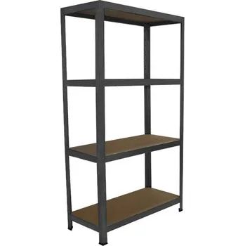 regál meets-ecommerce UG Kovový regál 155x70x30 cm, 4-6 polic barva: zelená, počet polic: 6 polic