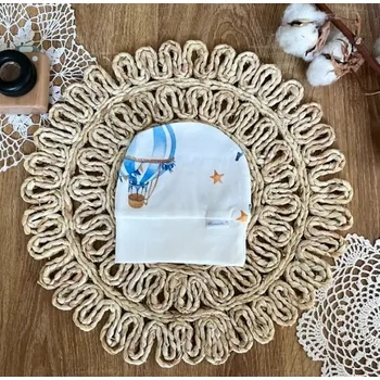 Kojenecké oblečení Kojenecká čepička Mamatti, Balón - bílá, vel. 68, Velikost koj. oblečení 68 (3-6m)