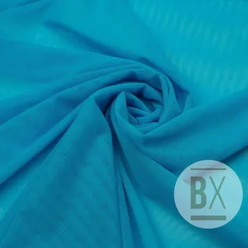 Tyl elastický - Modrá azurová