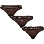 3PACK dámská tanga HUGO černá (50550109 001) S Možnost vrácení zboží ZDARMA do 120 dnů!
