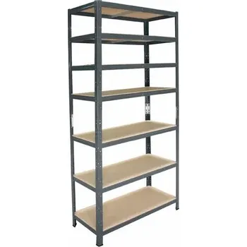 regál meets-ecommerce UG Kovový regál 230x90x23, 5-7 polic barva: antracitová, počet polic: 5 polic