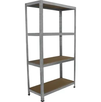 regál meets-ecommerce UG Kovový regál 155x120x30, 4-6 polic barva: pozink, počet polic: 4 police