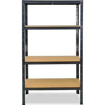 regál meets-ecommerce UG Kovový regál 180x100x60, 4-6 polic barva: antracitová, počet polic: 4 police