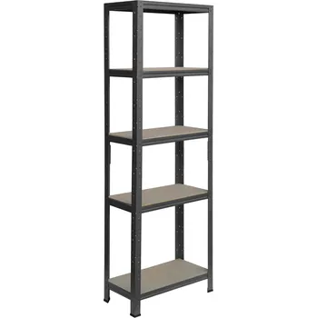 regál meets-ecommerce UG Kovový regál 230x120x30, 5-7 polic barva: antracitová, počet polic: 5 polic