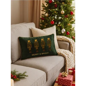 Polštář Sinsay - Dekorativní polštář s motivem louskáčka - zelená - 362GO-77X - 362GO-77X-ONE