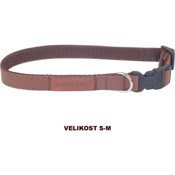 Obojek pro psa Obojek pro psy nastavitelný PARIS hnědá velikost S, M, L, XL Rozměr: M - 25-40x2,0 cm