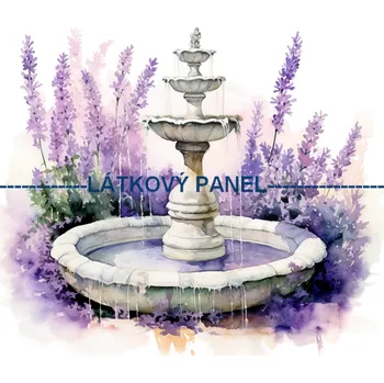 Látkový panel - Levandule - LE-99 Velikost: 15x15cm, Materiál: Mikroplyš