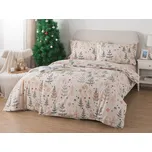 XPOSE® Francouzské bavlněné Renforcé povlečení SKANDINÁVSKÉ VÁNOCE 200x220 cm, 70x90 cm, Bavlna RENFORCÉ + Prodloužená možnost vrácení zboží do 50 dnů