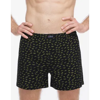 Trenýrky Gina Pánské volné trenky 75215P černá petrolejová 54-56