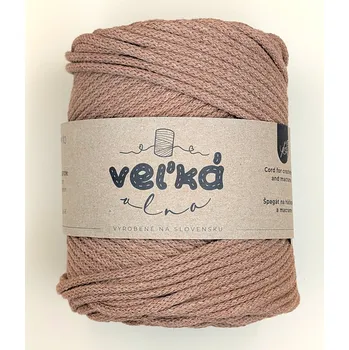 Příze Velká vlna Špagát 5mm Čokoládová pěna (Špagátová příze 5mm Mocha mousse)