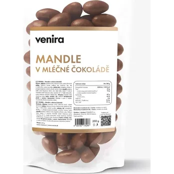 VENIRA mandle v mléčné čokoládě 200 g