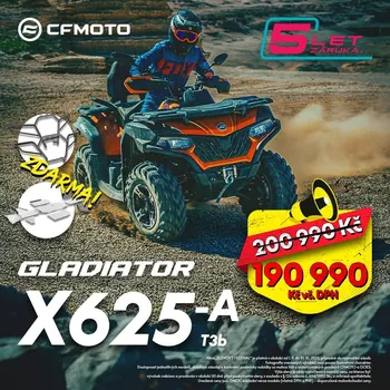čtyřkolka CFMOTO Gladiator X625-A EPS T3B Barva: Stříbrná