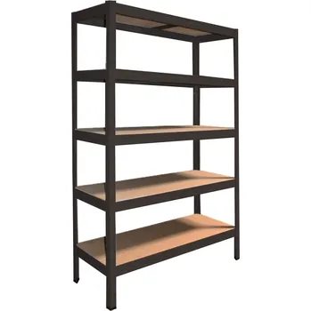 regál meets-ecommerce UG Kovový dílenský regál 230x100x60, 4-7 polic barva: antracitová, počet polic: 5 polic