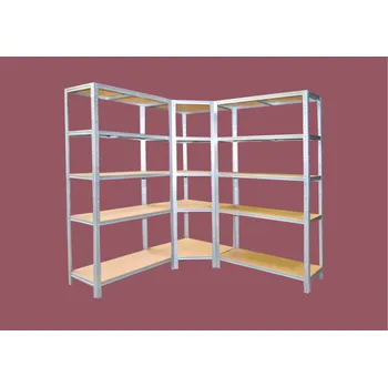 regál meets-ecommerce UG Regálový systém 180x140x50, 15-18 polic barva: šedá, počet polic: 15 polic