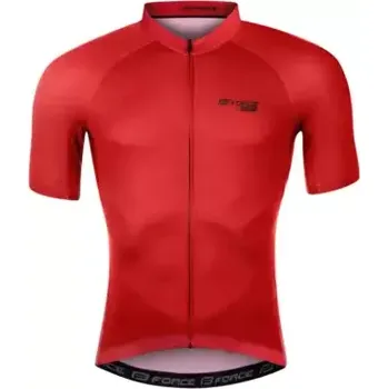 cyklistický dres Force Pure pánský dres krátký rukáv červená vel. S