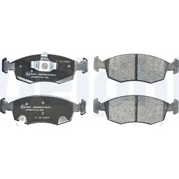 Brzdová destička Sada brzdových destiček, kotoučová brzda DELPHI LP2274