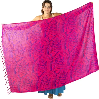Šátek Sarong / pareo / plážový šátek Liora Pink, Sittar.cz