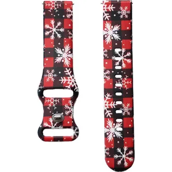 Příslušenství k chytrým hodinkám Madvell Silikonový řemínek Vánoční challet 20mm