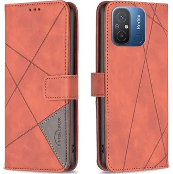 Pouzdro na mobilní telefon Xiaomi Redmi 15 4G pouzdro book CaseMe Binfen hnědé