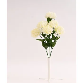 umělá květina Kytice chryzantéma 43 cm krémová