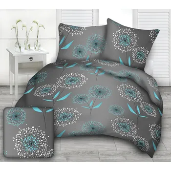 Povlečení Ložní bavlna pampeliška tyrkysová LT703