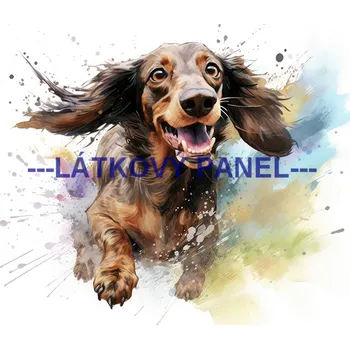 Látkový panel - Pes - PS-136 Velikost: 40x40cm, Materiál: Mikroplyš