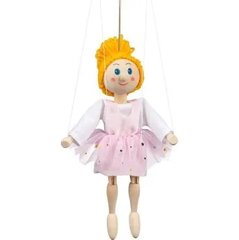loutka Moravská Ústředna Baletka 20 cm, dřevěná loutka A