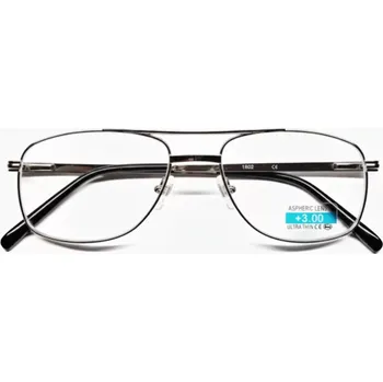 Brýle na čtení Čtecí dioptrické brýle BLACKEAGLE TR117 dioptrie +3.00 FLEXI černé kovové rámečky unisex (čtecí brýle +3,0 | brýle na čtení | brýle kovové čtecí | flexi nožičky brýle | unisex černé brýle | kovové rámečky brýle | dioptrické brýle na čtení | brýle na dálku