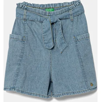 Dětské riflové kraťasy United Colors of Benetton 4AD6C903V.G.Seasonal modrá 50X, vel. 122