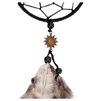 Lapač snů Lapač snů černý s kovovými přívěsky var.: Slunce