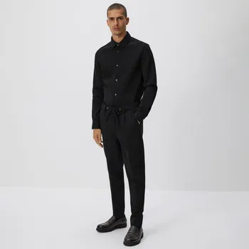 Pánské kalhoty Reserved - Kalhoty chino s slim nažehlenými puky - černý - 6690L-99X - 6690L-99X-L