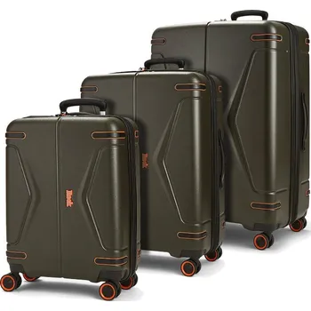 Sada cestovních kufrů ROCK Genesis - zelená