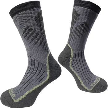 Pánské ponožky Termo ponožky Vesna se stříbrným vláknem tmavě šedá 35-36