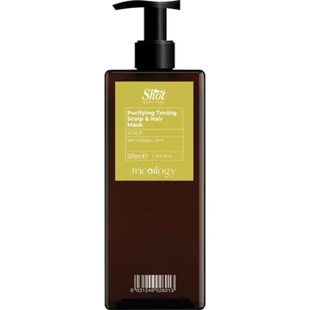 Vlasová regenerace Shot Tricoilogy Purifying Toning Scalp &amp; Hair MASK - hydratační a osvěžující maska ​​pro pokožku hlavy a vlasy, 500 ml