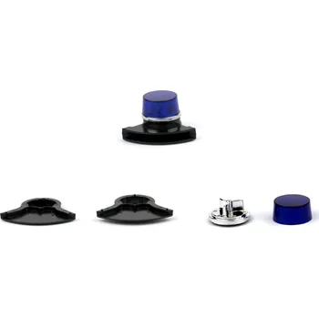 Maják Czech Auto Legends Maják Tesla AZD 500 - modrý s černou zvukovou sirénou - stavebnice CAL 1:18 Maják Tesla AZD 500