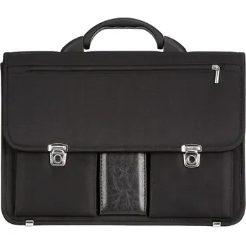 Pánská aktovka Aktovka REAbags 8001/2-T - černá / nikl