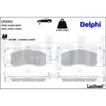 Sada brzdových destiček, kotoučová brzda DELPHI LP3251