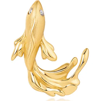 Přívěsek Olivie Stříbrný přívěsek ZLATÁ RYBKA 9575 Ag 925; ≤1,6 g.